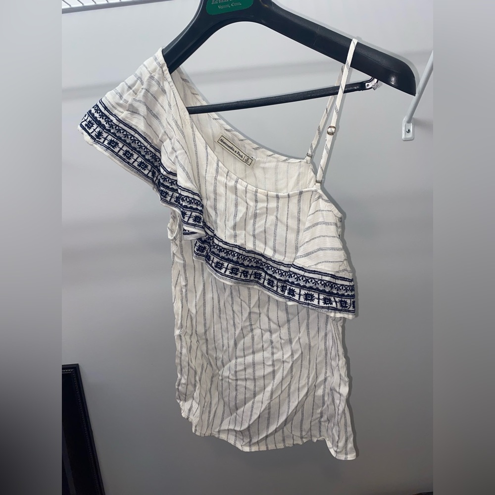 Abercrombie and Fitch one shoulder blouse.